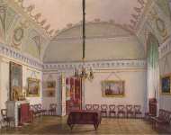 Hau Edward Petrovich Interiors of the Winter Palace. The Second Reserved Apartment. Room 2 - Hermitage